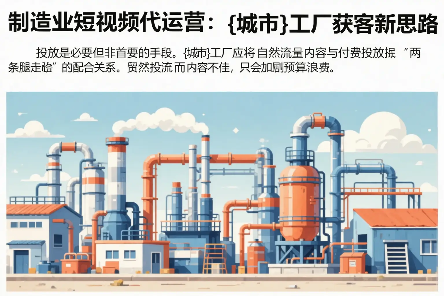 制造业短视频代运营:湖州工厂获客新思路