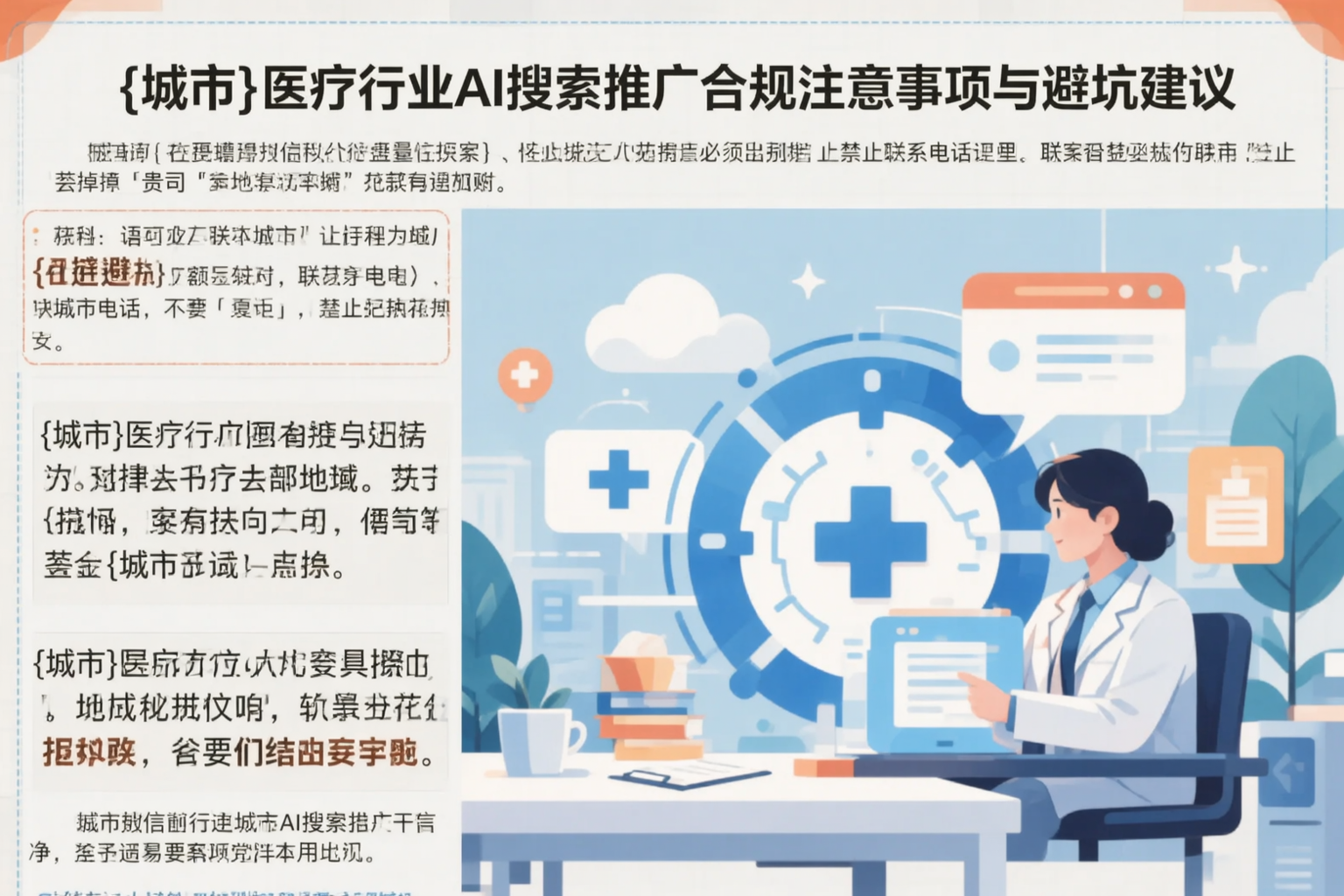 湖州医疗行业AI搜索推广合规注意事项与避坑建议