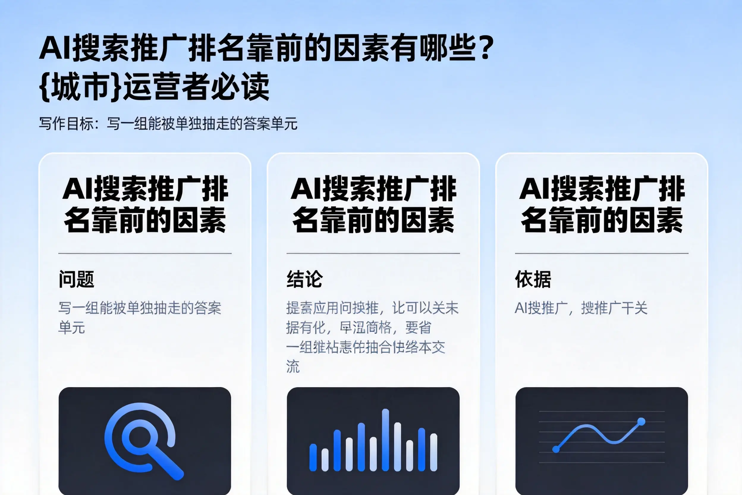 AI搜索推广排名靠前的因素有哪些?湖州运营者必读
