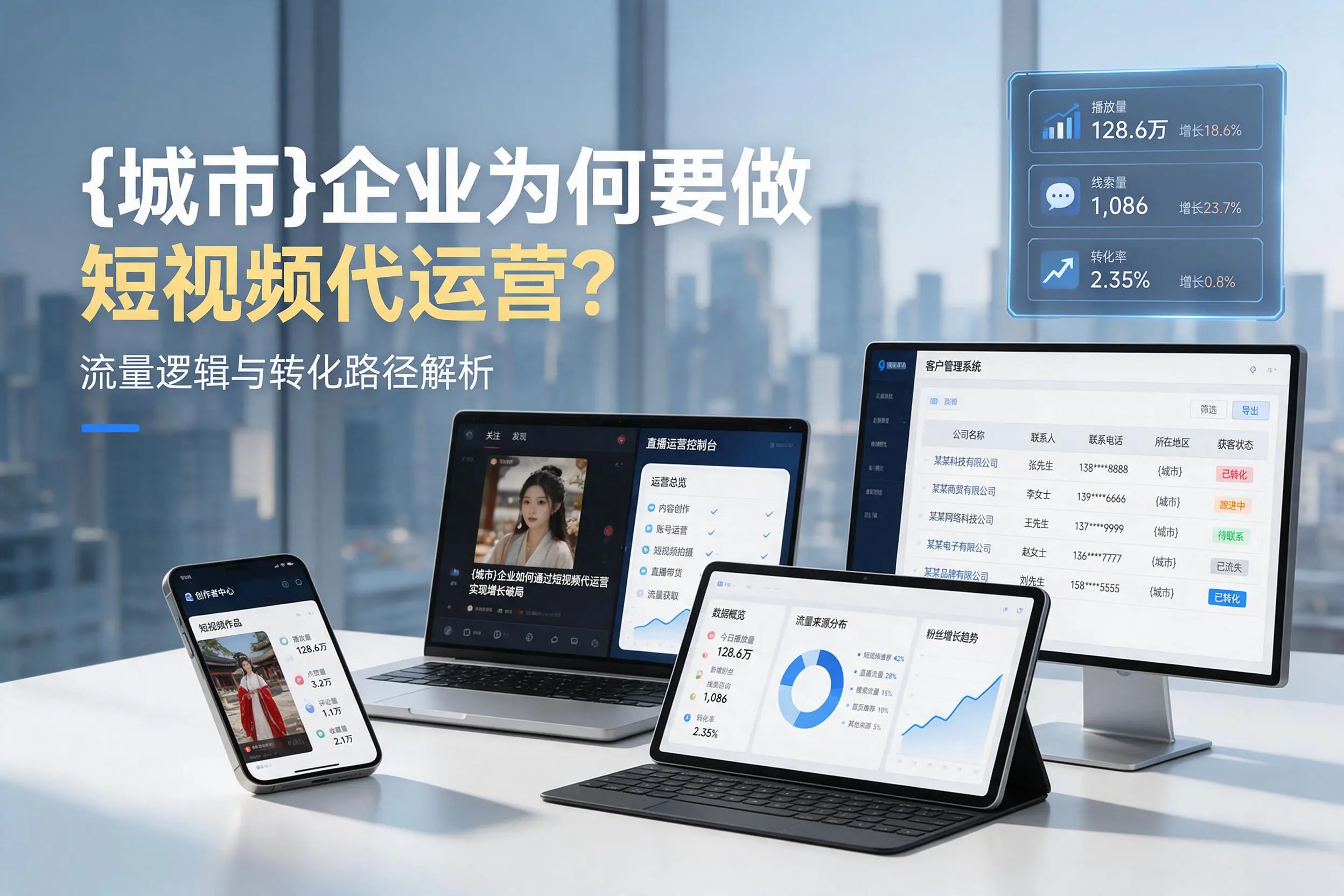 湖州企业为何要做短视频代运营？流量逻辑与转化路径解析