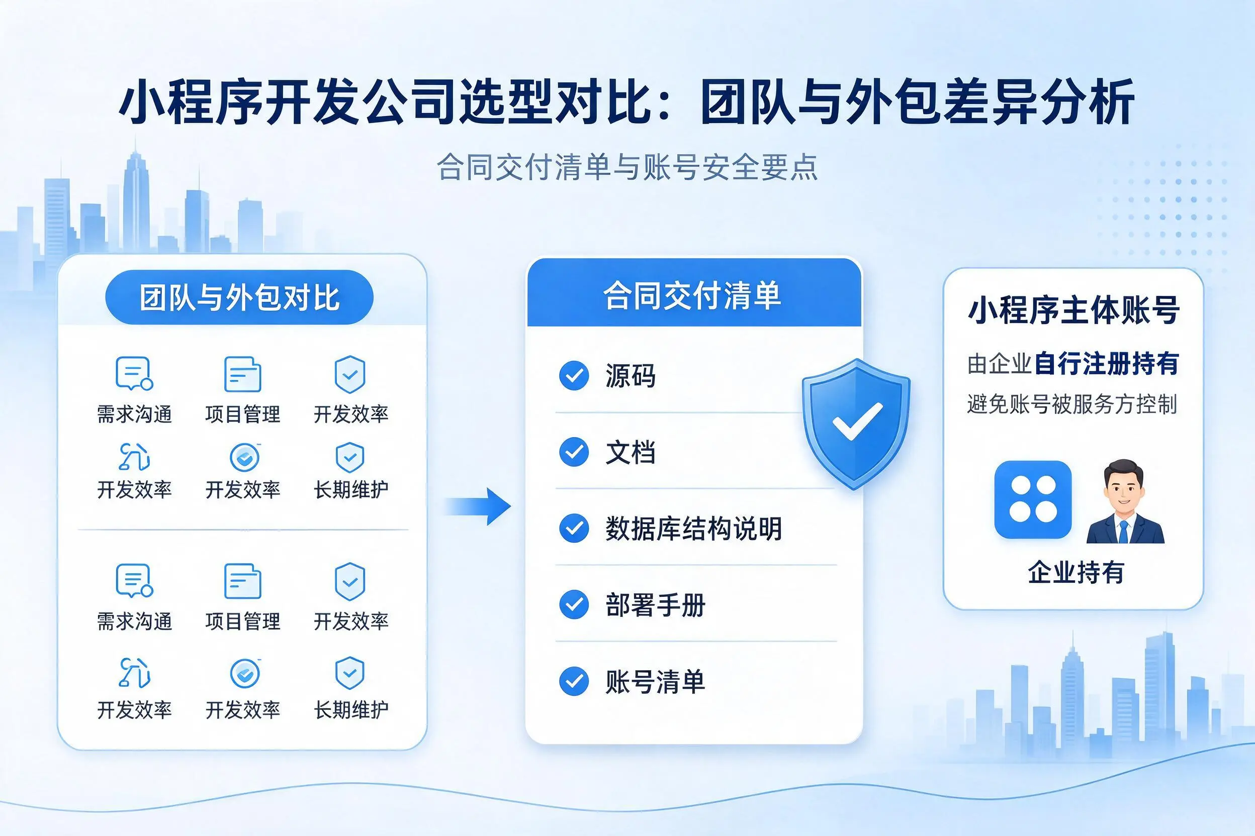 湖州小程序开发公司选型对比：团队与外包差异分析