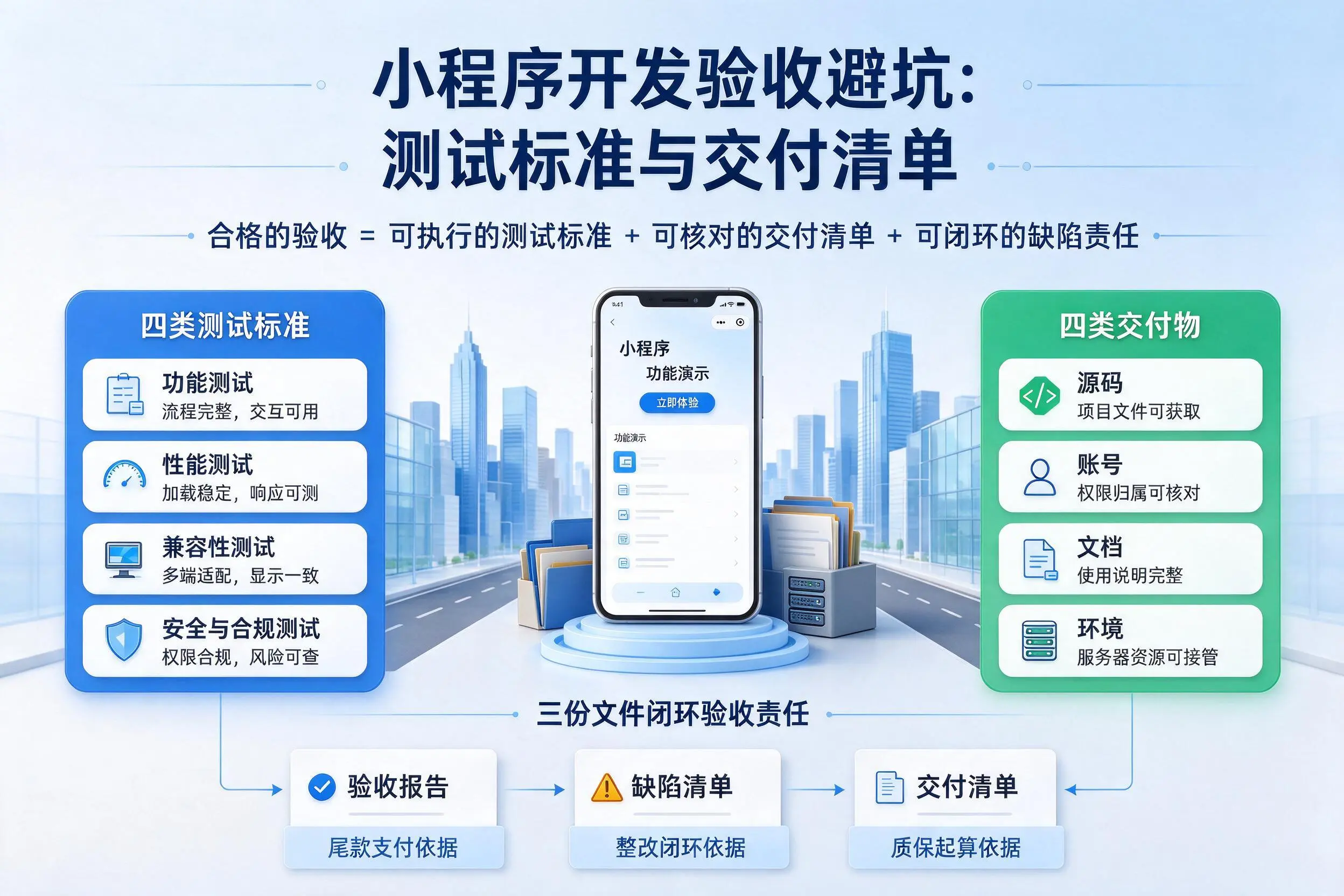 湖州小程序开发验收避坑:测试标准与交付清单