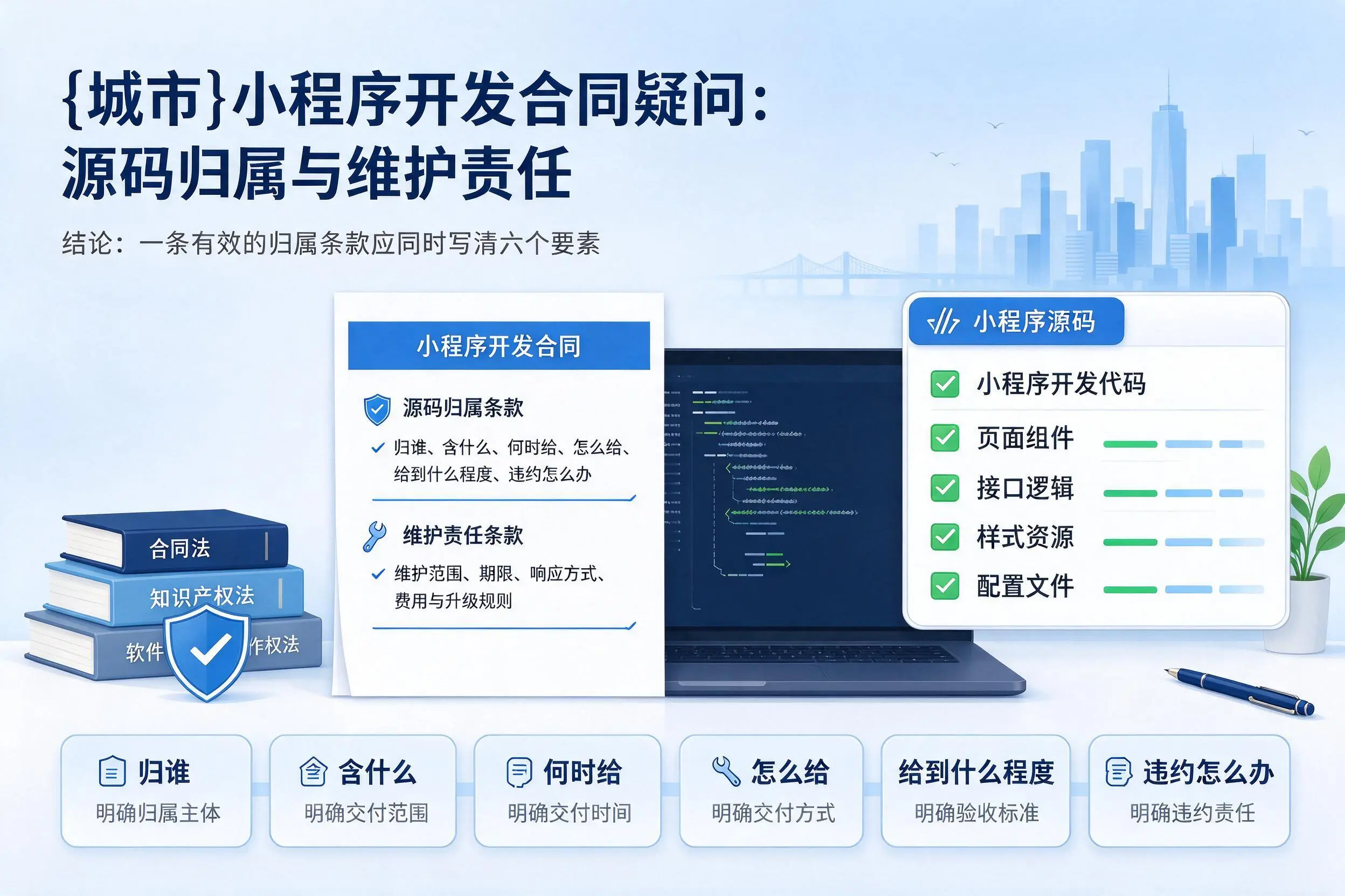 湖州小程序开发合同疑问：源码归属与维护责任