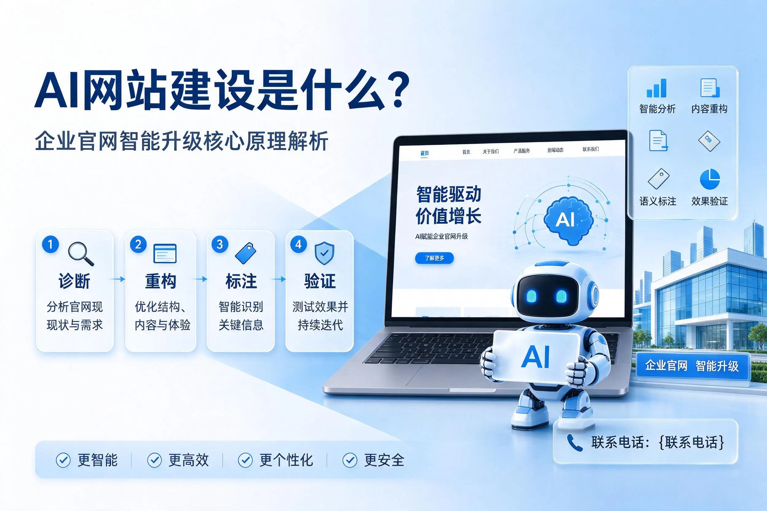 AI网站建设是什么？湖州企业官网智能升级核心原理解析