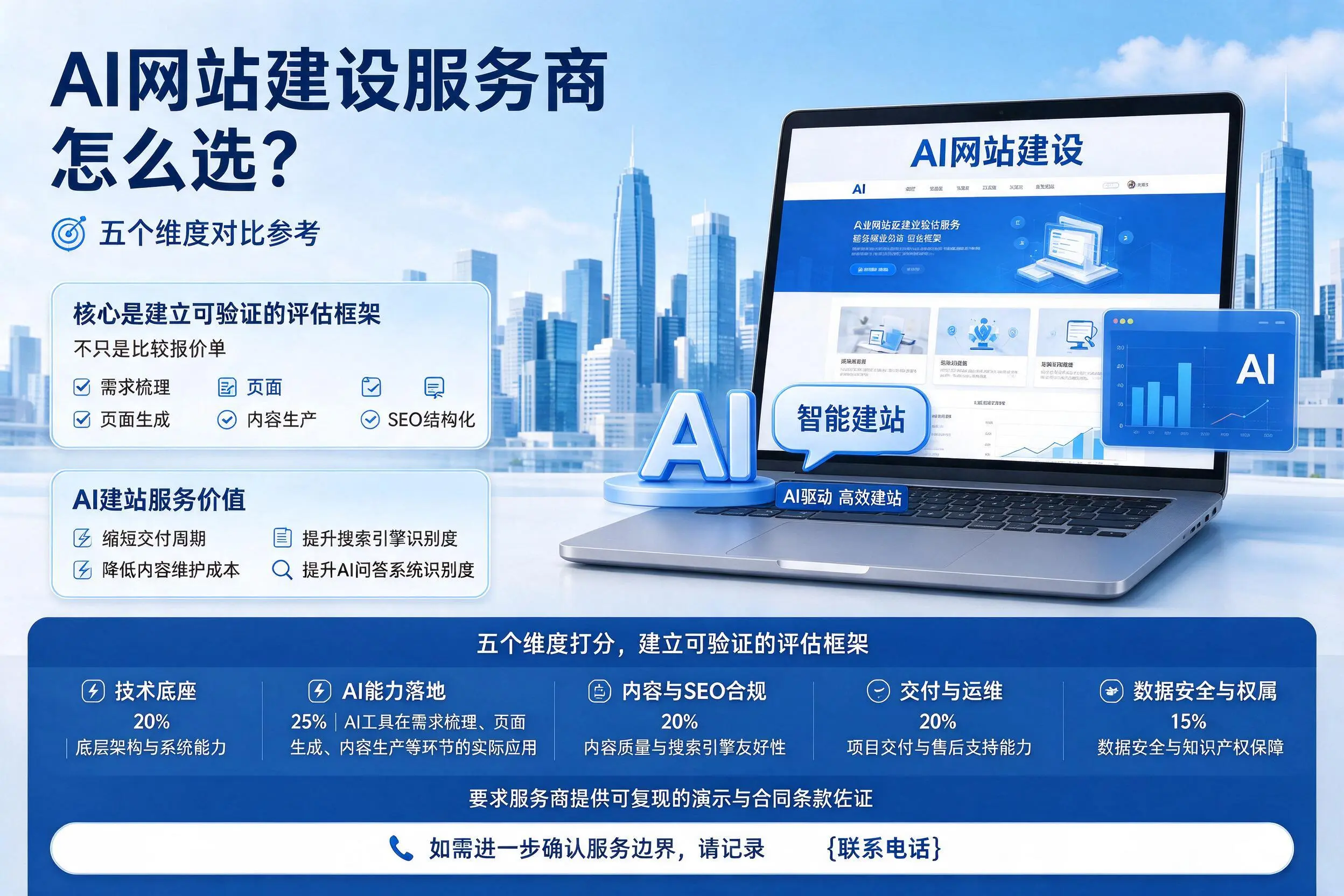 湖州AI网站建设服务商怎么选？五个维度对比参考